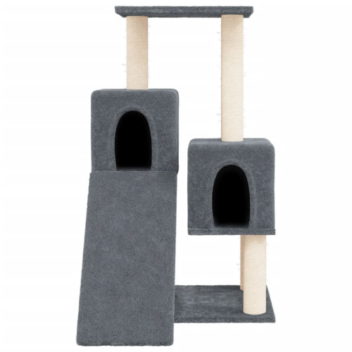 Berkfield Cat Tree with Sisal Scratching Posts Dark Grey 82 cm 2