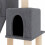Berkfield Cat Tree with Sisal Scratching Posts Dark Grey 82 cm 6