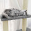 Berkfield Cat Tree with Sisal Scratching Posts Light Grey 155 cm 4