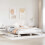 Berkfield Bed Frame without Mattress White 200x200 cm Solid Wood Pine 1