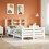 Berkfield Bed Frame without Mattress White 140x200 cm Solid Wood Pine 1