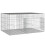 Berkfield 2-Panel Rabbit Cage 110x79x54 cm Galvanised Iron 4