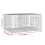 Berkfield 2-Panel Rabbit Cage 110x79x54 cm Galvanised Iron 7