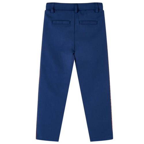 Kids' Pants with Drawstring Navy Blue 128 1