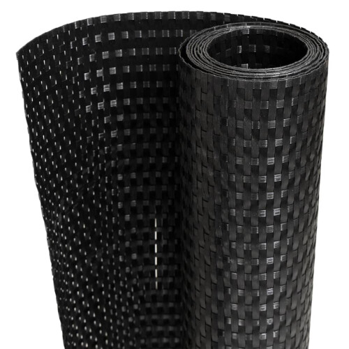 Berkfield Balcony Screen Black 500x100 cm Poly Rattan 1