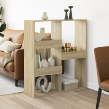 Berkfield Room Divider Sonoma Oak 100x33x115 cm Engineered Wood