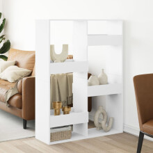 Berkfield Room Divider White 100x33x135 cm Engineered Wood