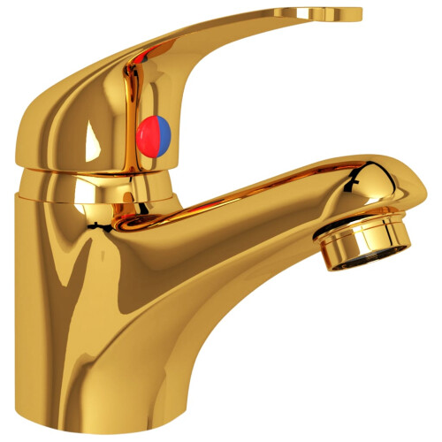Berkfield Basin Mixer Tap Gold 13x10 cm 2