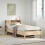 Berkfield Bookcase Bed without Mattress 75x190 cm Small Single Solid Wood Pine 1