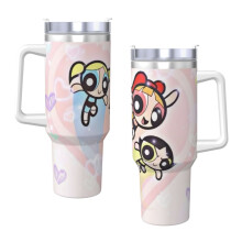 Powerpuff-jentene 40oz H2.0 rustfritt stål vakuumisolert med