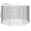 Berkfield Free Range Animal Enclosure 8-Panel 54x80 cm Galvanised Iron 8