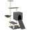 Berkfield Cat Tree with Sisal Scratching Posts Dark Grey 130.5 cm 2
