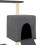 Berkfield Cat Tree with Sisal Scratching Posts Dark Grey 130.5 cm 6