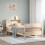 Berkfield Bookcase Bed without Mattress 75x190 cm Small Single Solid Wood Pine 1