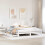 Berkfield Bed frame without Mattress White 200x200 cm Solid Wood Pine 1