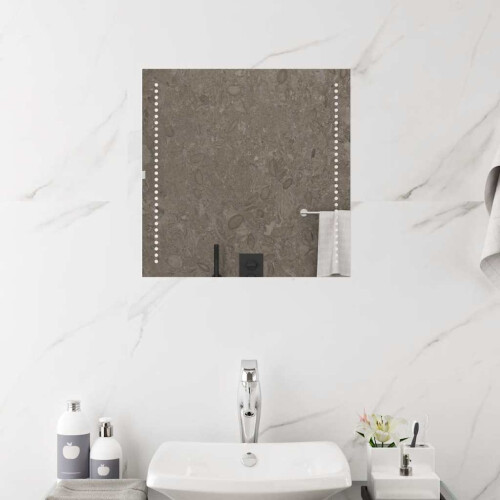 Berkfield LED Bathroom Mirror 50x50 cm 2