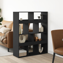 Berkfield Room Divider Black 100x33x125.5 cm Engineered Wood