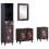 Berkfield Bathroom Cabinet Set with Drawer 4 pcs Solid Mango Wood 1