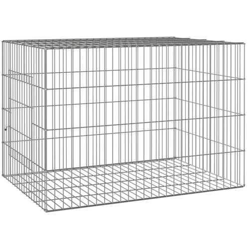 Berkfield Rabbit Cage 78x54x54 cm Galvanised Iron 1