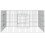 Berkfield Rabbit Cage 110x110x55 cm Galvanised Iron 3