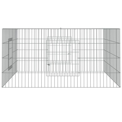 Berkfield Rabbit Cage 110x110x55 cm Galvanised Iron 2