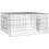 Berkfield Rabbit Cage 110x110x55 cm Galvanised Iron 4