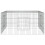 Berkfield Rabbit Cage 110x110x55 cm Galvanised Iron 5