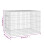 Berkfield Rabbit Cage 78x54x54 cm Galvanised Iron 7