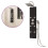 Berkfield Shower Panel Unit Glass 25x47.5x130 cm Black 2