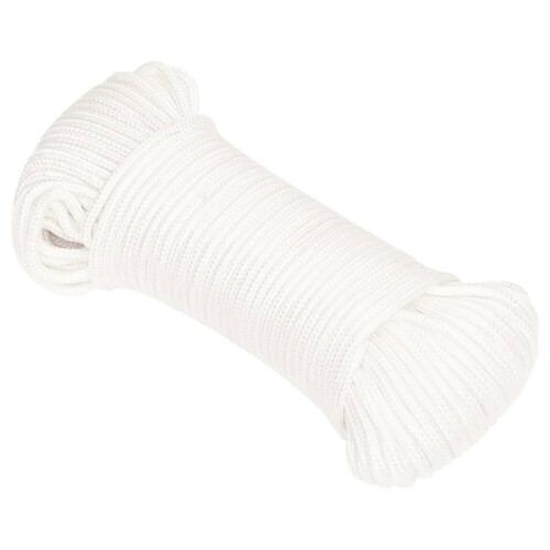 Berkfield Boat Rope Full White 4 mm 250 m Polypropylene 1