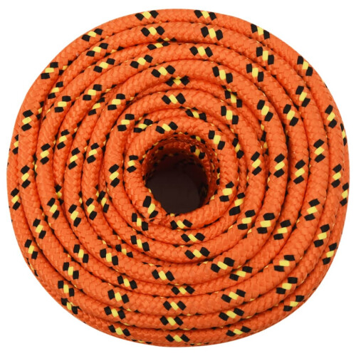 Berkfield Boat Rope Orange 12 mm 100 m Polypropylene 2