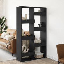 Berkfield Room Divider Black 100x33x175 cm Engineered Wood