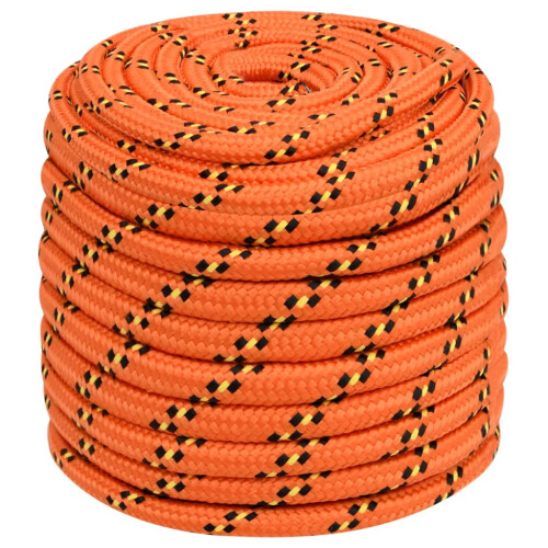 Berkfield Boat Rope Orange 16 mm 100 m Polypropylene 1