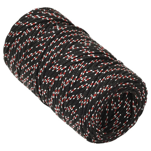 Berkfield Boat Rope Black 2 mm 50 m Polypropylene 2