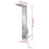 Berkfield Shower Panel System Stainless Steel Square 10