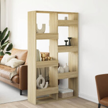 Berkfield Room Divider Sonoma Oak 100x33x175 cm Engineered Wood