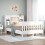 Berkfield Bed Frame without Mattress White 135x190 cm Solid Wood Pine 1