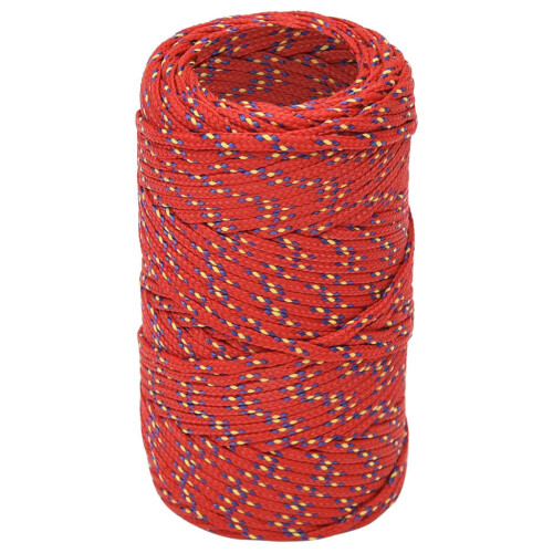 Berkfield Boat Rope Red 2 mm 250 m Polypropylene 1