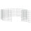 Berkfield Free Range Animal Enclosure 10-Panel 54x60 cm Galvanised Iron 5