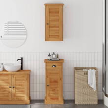Berkfield Bathroom Cabinet with Drawer VIGO 2 pcs Brown and Honey Brown