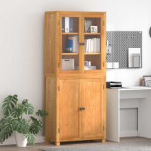 Berkfield Storage Furniture Set 2 pcs Natural Engineered Wood and Oak