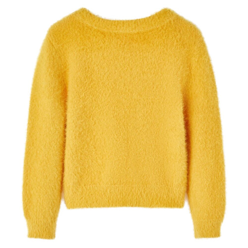 Kids' Sweater Knitted Ochre 128 1