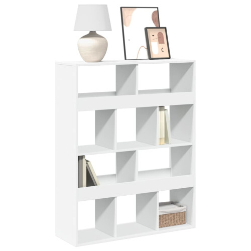 Berkfield Bookcase White 100x33x125.5 cm Engineered Wood