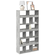 Berkfield Bookcase Concrete Grey 100x33x187.5 cm Engineered Wood