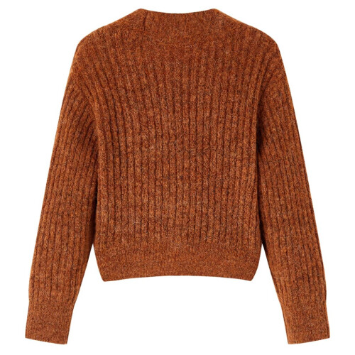 Kids' Cardigan Knitted Cognac 104 1