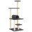 Berkfield Cat Tree with Sisal Scratching Posts Dark Grey 136 cm 2