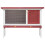 Berkfield Outdoor Rabbit Hutch 1 Layer Red Wood 3