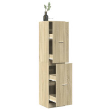 Berkfield Apothecary Cabinet†Sonoma Oak 40x41x174.5 cm Engineered Wood