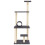 Berkfield Cat Tree with Sisal Scratching Posts Dark Grey 136 cm 4