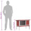 Berkfield Outdoor Rabbit Hutch 1 Layer Red Wood 9